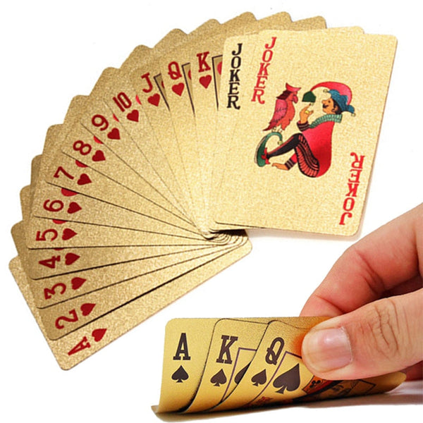 24K GOLD PLATED POKER CARDS - client345