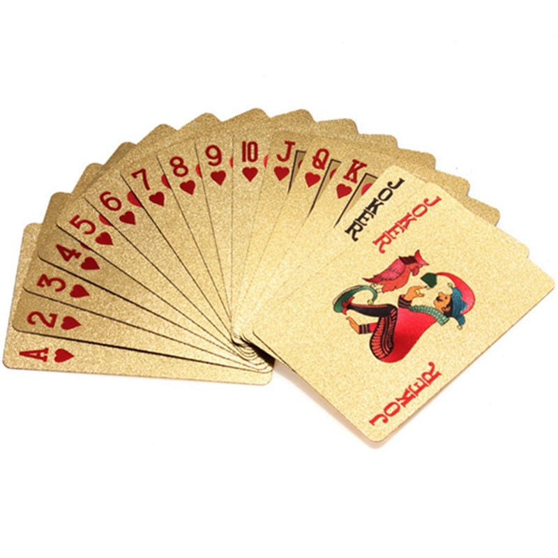 24K GOLD PLATED POKER CARDS - client345