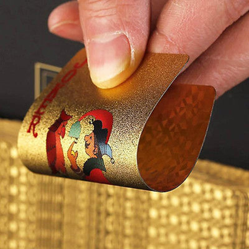 24K GOLD PLATED POKER CARDS - client345